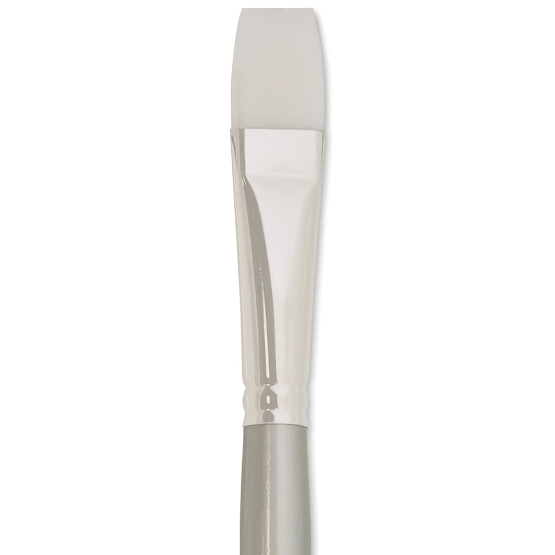 Open in modal - Silver Brush Silverwhite Synthetic Brush - Bright, Long Handle, Size 10 close up