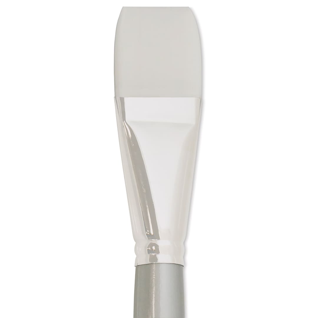 Open in modal - Silver Brush Silverwhite Synthetic Brush - Bright, Long Handle, Size 16 close up