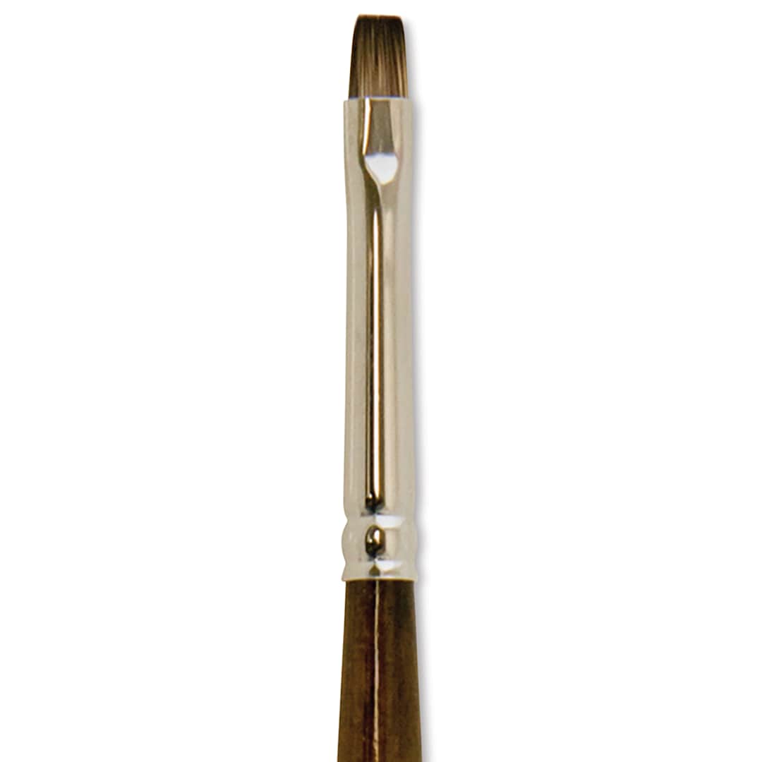 Open in modal - Silver Brush Monza Synthetic Mongoose Artist Brush - Short Bright, Size 2 close up