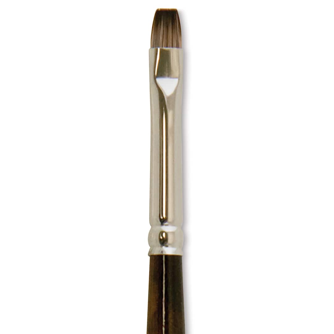 Open in modal - Silver Brush Monza Synthetic Mongoose Artist Brush - Short Bright, Size 4 close up