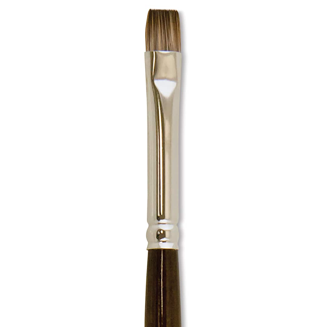 Open in modal - Silver Brush Monza Synthetic Mongoose Artist Brush - Short Bright, Size 6 close up