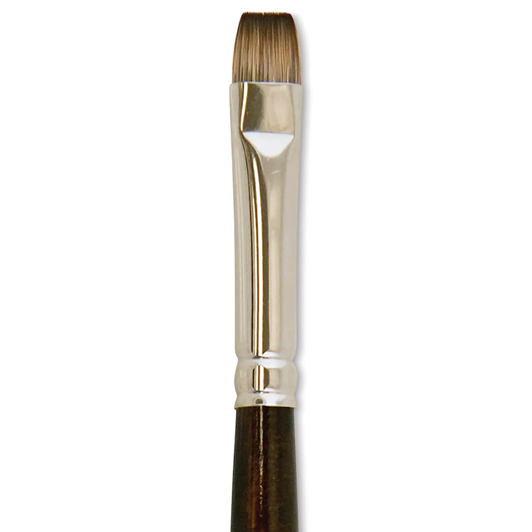Open in modal - Silver Brush Monza Synthetic Mongoose Artist Brush - Short Bright, Size 8 close up