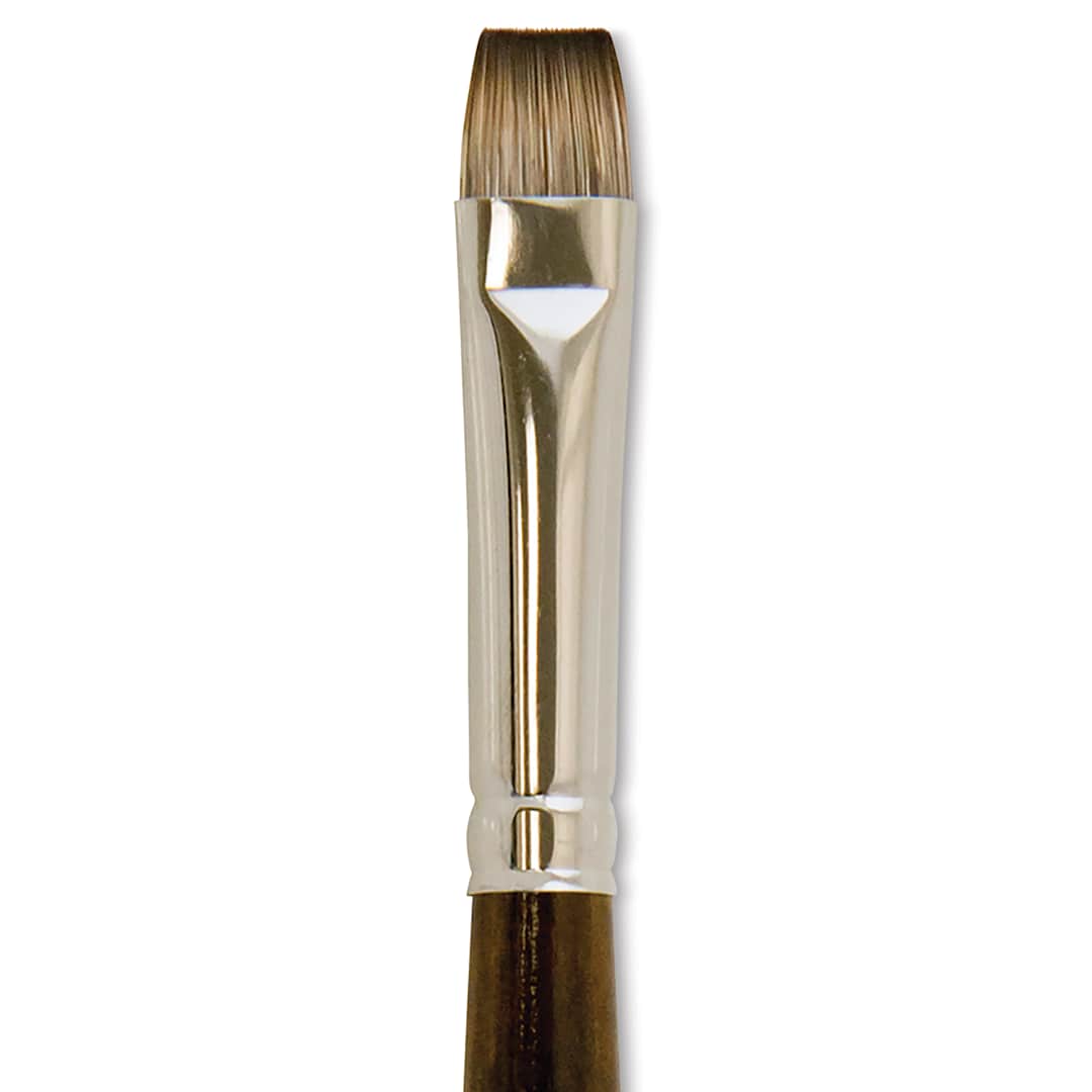 Open in modal - Silver Brush Monza Synthetic Mongoose Artist Brush - Short Bright, Size 10 close up