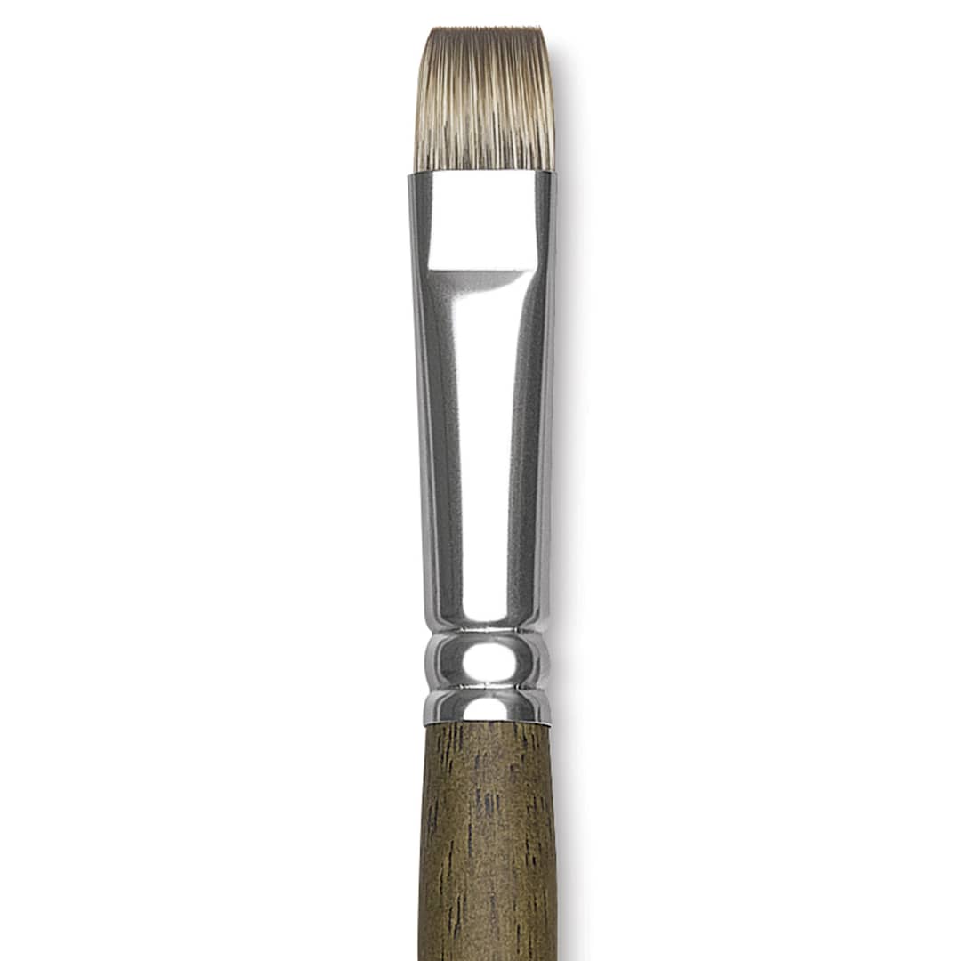Open in modal - Silver Brush Monza Synthetic Mongoose Artist Brush - Short Bright, Size 12 close up