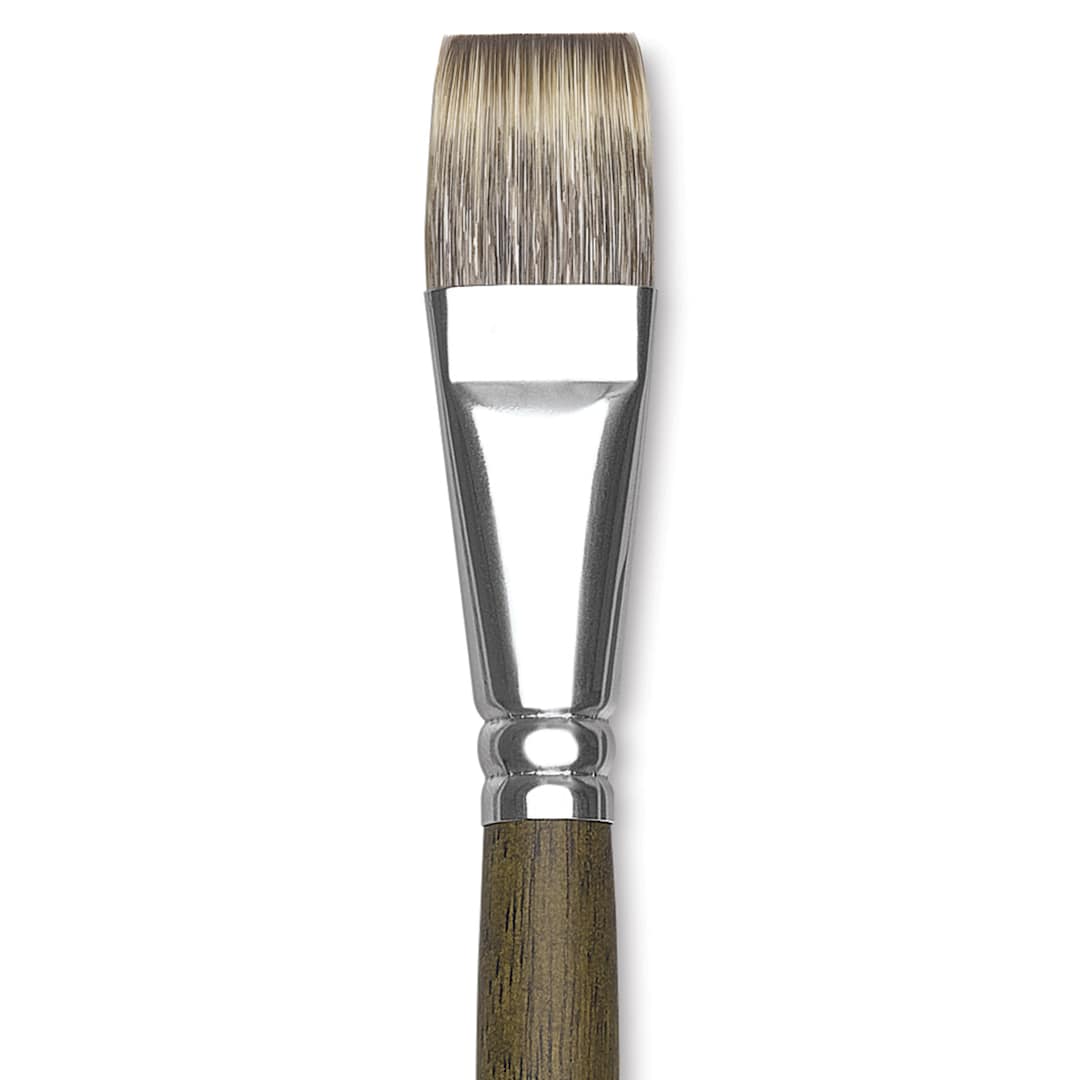 Open in modal - Silver Brush Monza Synthetic Mongoose Brush - Glaze, Size 3/4" close up
