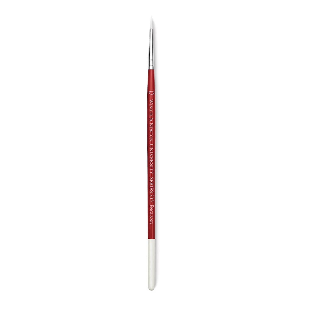 Open in modal - Winsor & Newton University Brush - Round, Short Handle, Size 0