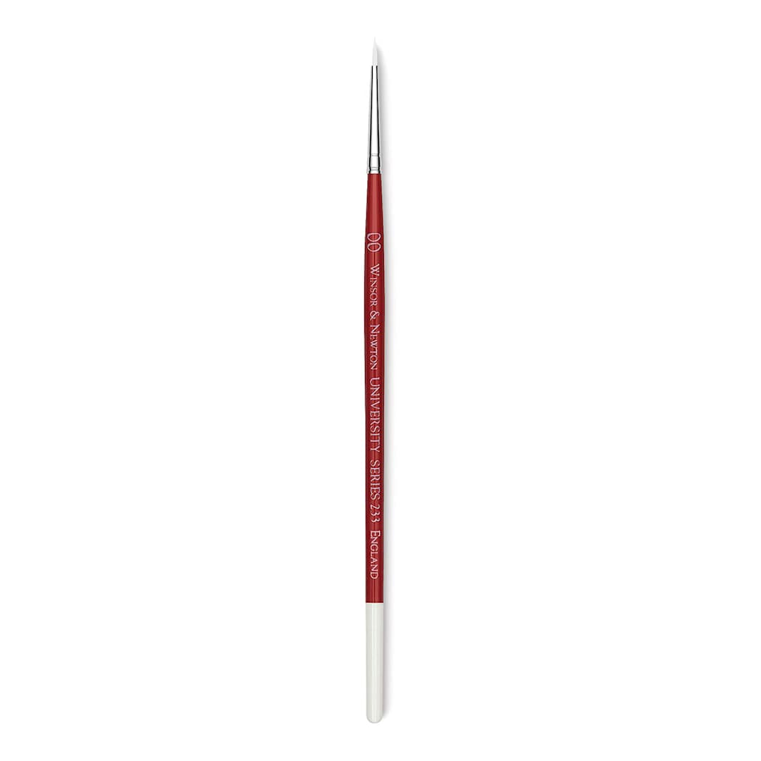 Open in modal - Winsor & Newton University Brush - Round, Short Handle, Size 2/0
