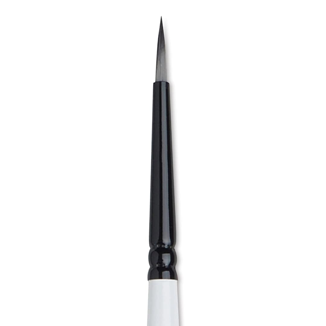 Open in modal - Winsor & Newton Artists’ Acrylic Brush - Round, Long Handle, Size 1