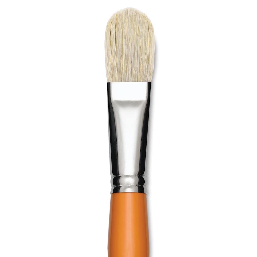 Open in modal - Isabey Chungking Interlocking Bristle Brush - Filbert, Long Handle, Size 12 close up