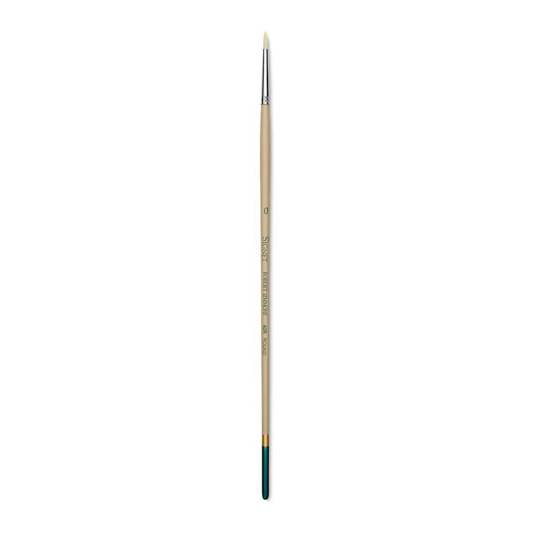 Open in modal - Robert Simmons Signet Brush - Round, Long Handle, Size 0