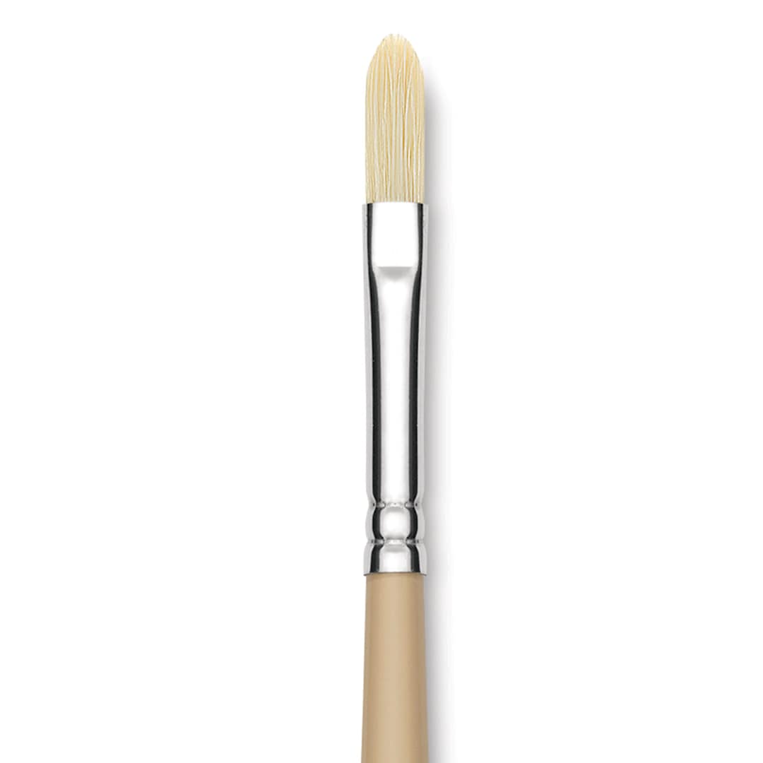 Open in modal - Robert Simmons Signet Brush - Filbert, Long Handle, Size 2 close up 