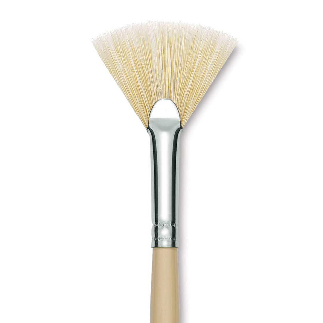 Open in modal - Robert Simmons Signet Brush - Fan Blender, Long Handle, Size 4 close up