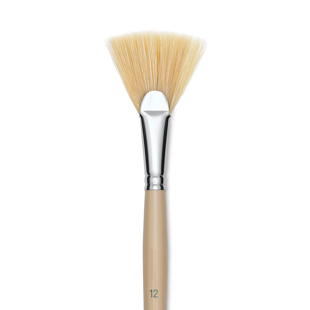 Open in modal - Robert Simmons Signet Brush - Fan Blender, Long Handle, Size 12