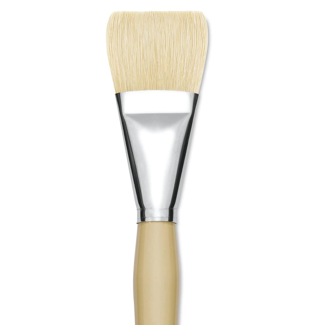 Open in modal - Robert Simmons Signet Bristle Brush - Broad, Long Handle, Size 20 close up