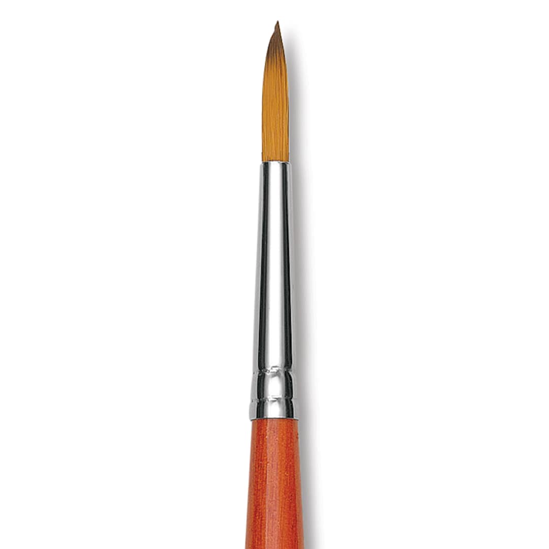 Open in modal - Raphael Golden Kaerell Brush - Round, Long Handle, Size 10, close-up