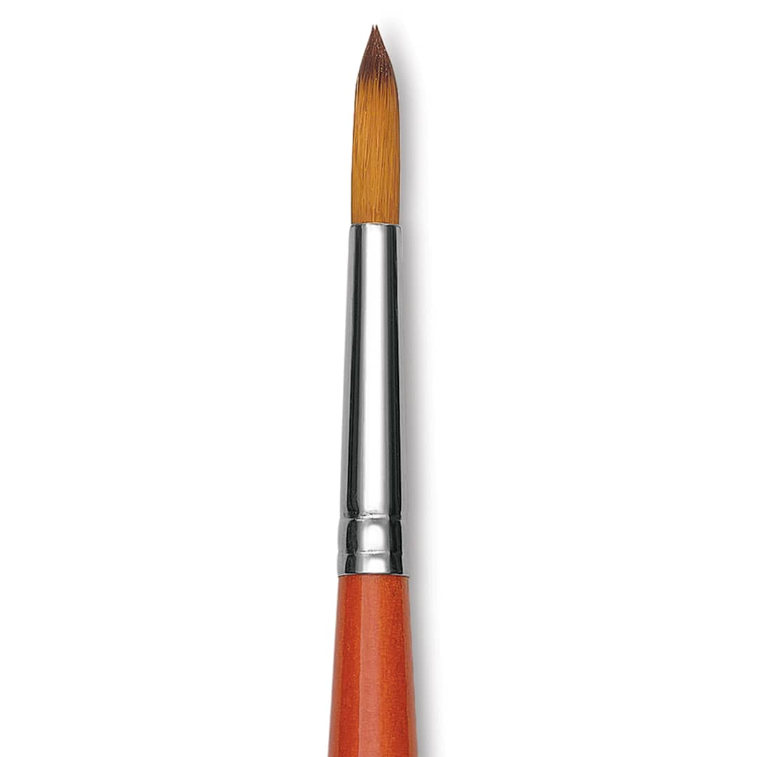 Open in modal - Raphael Golden Kaerell Brush - Round, Long Handle, Size 14, close-up
