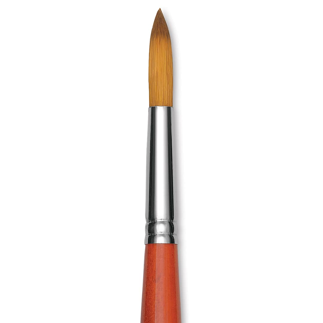 Open in modal - Raphael Golden Kaerell Brush - Round, Long Handle, Size 24, close-up