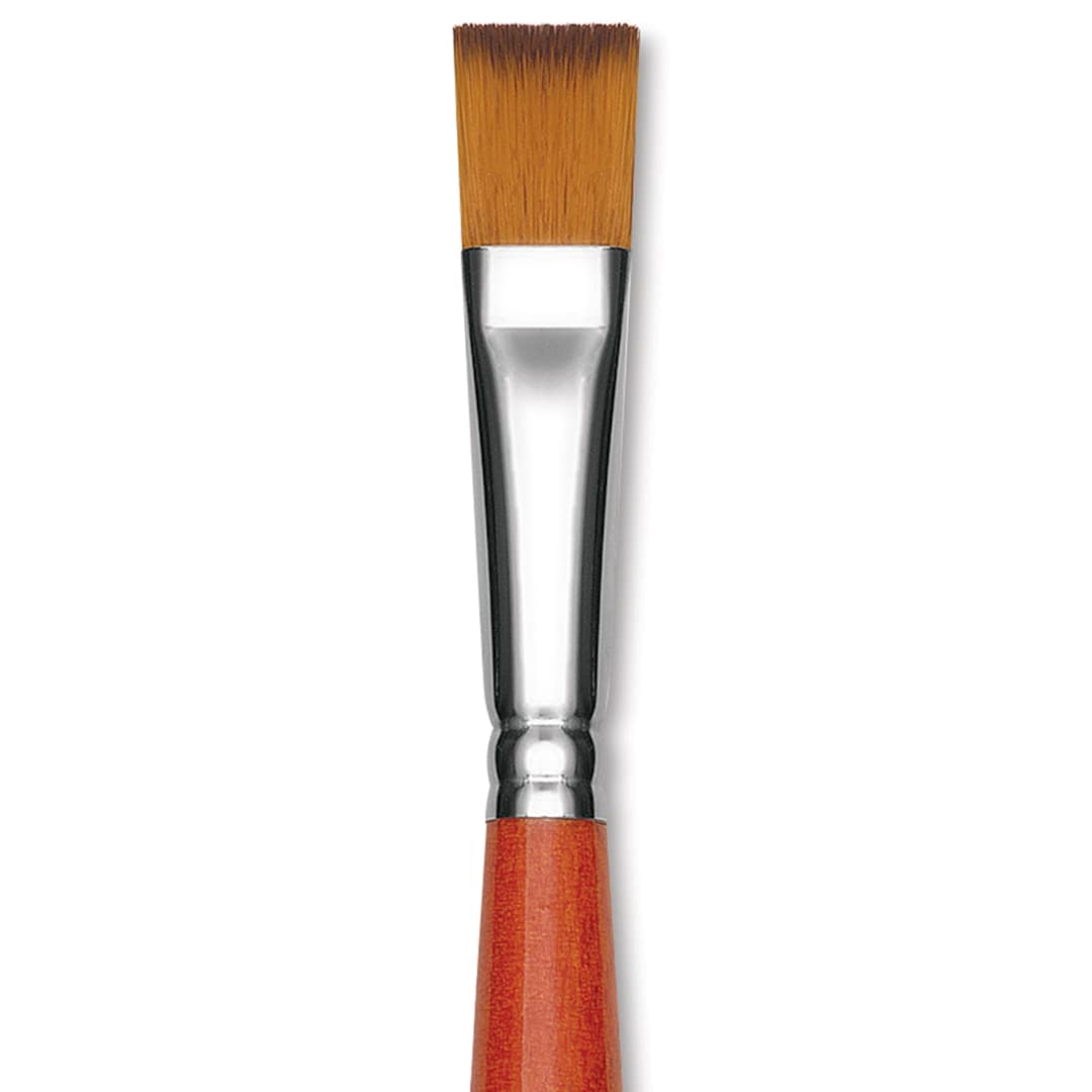 Open in modal - Raphael Golden Kaerell Brush - Flat, Long Handle, Size 12, close-up