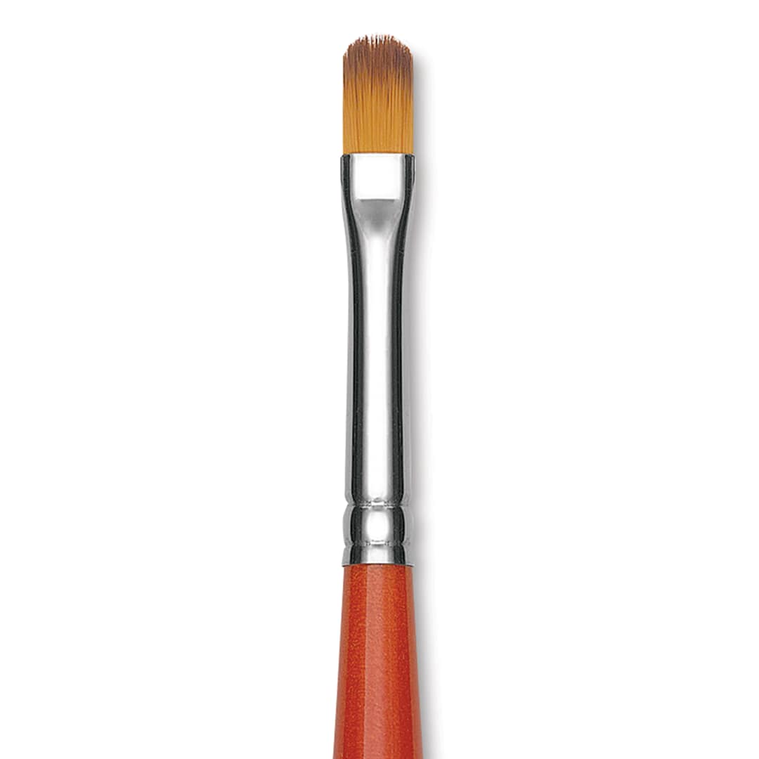 Open in modal - Raphael Golden Kaerell Brush - Filbert, Long Handle, Size 6, close-up