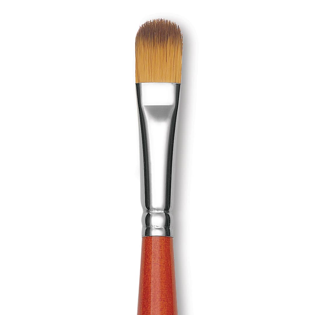 Open in modal - Raphael Golden Kaerell Brush - Filbert, Long Handle, Size 10, close-up