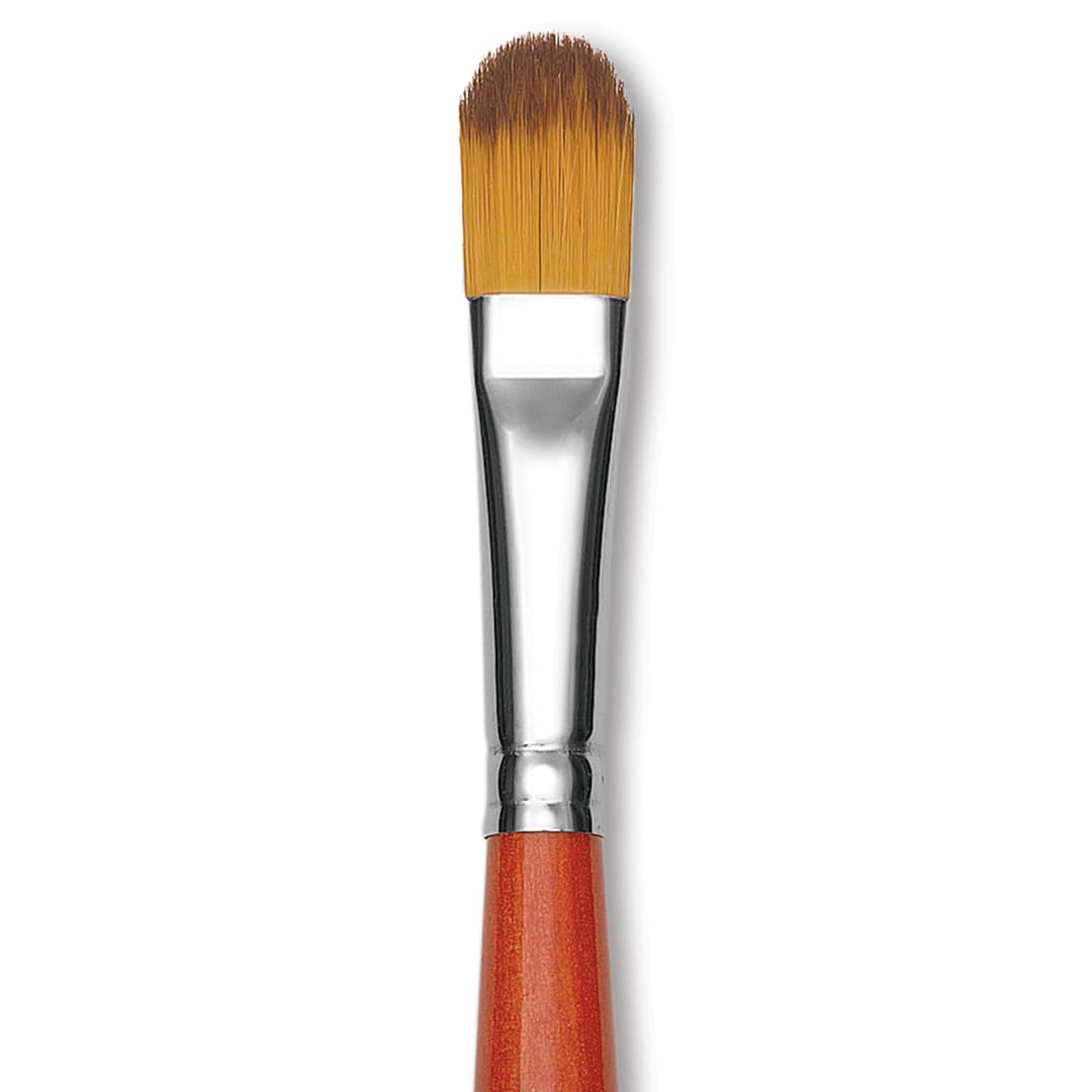Open in modal - Raphael Golden Kaerell Brush - Filbert, Long Handle, Size 12, close-up