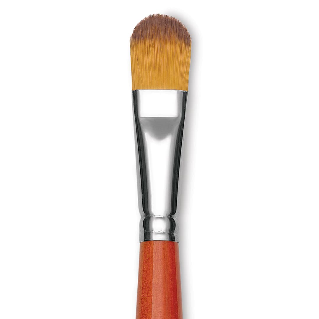 Open in modal - Raphael Golden Kaerell Brush - Filbert, Long Handle, Size 16, close-up