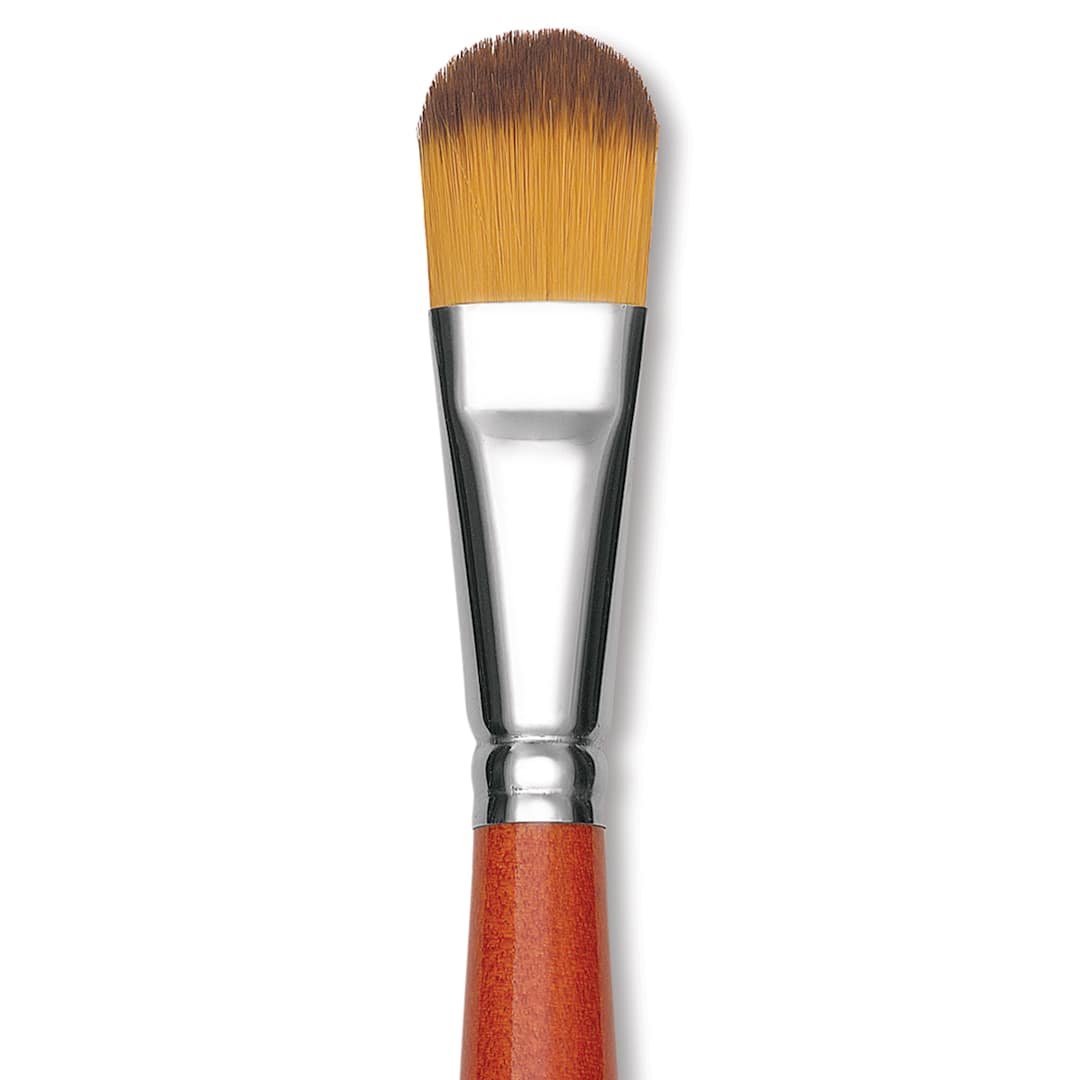 Open in modal - Raphael Golden Kaerell Brush - Filbert, Long Handle, Size 18, close-up