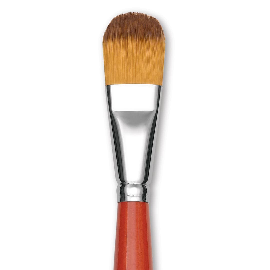 Open in modal - Raphael Golden Kaerell Brush - Filbert, Long Handle, Size 22, close-up