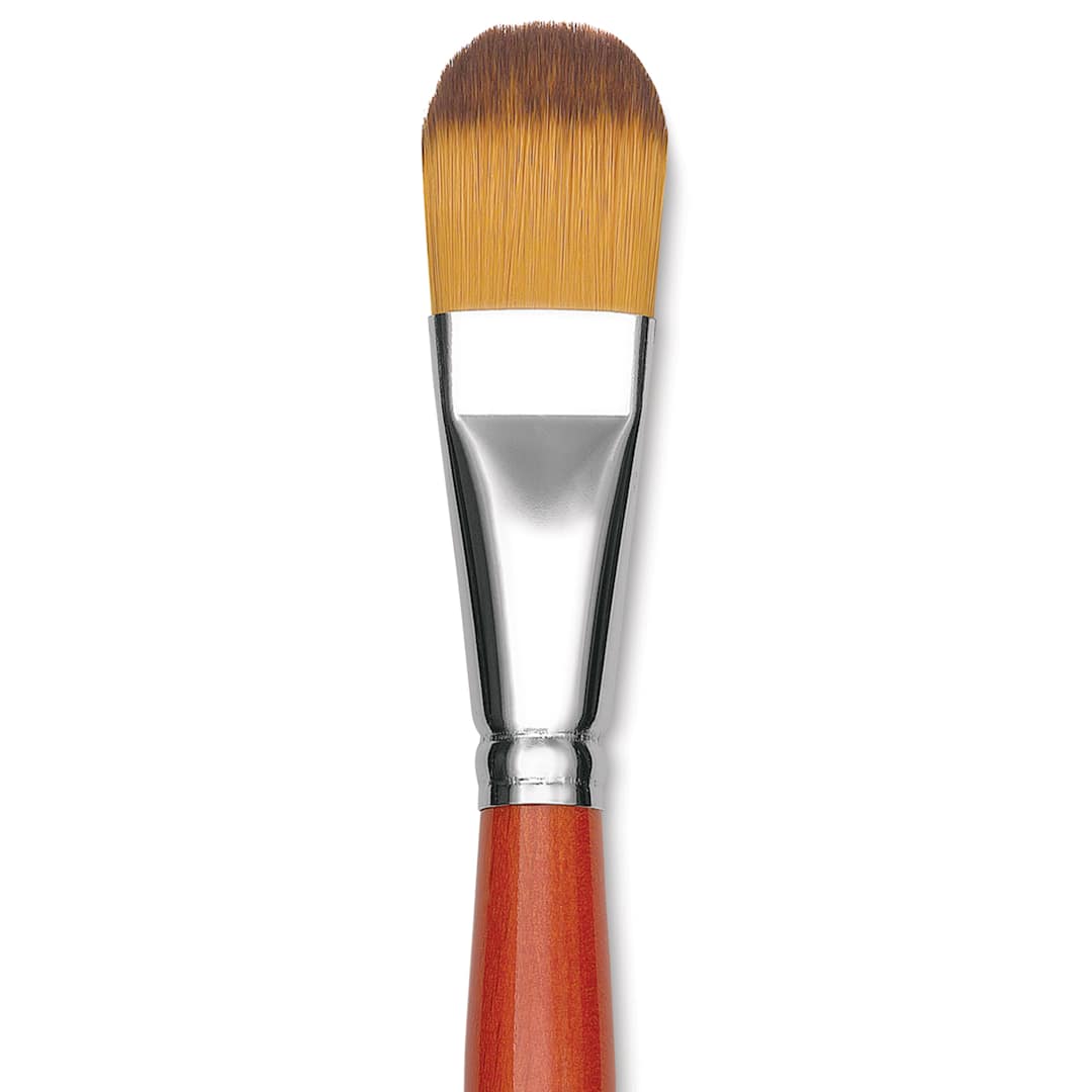 Open in modal - Raphael Golden Kaerell Brush - Filbert, Long Handle, Size 22, close-up