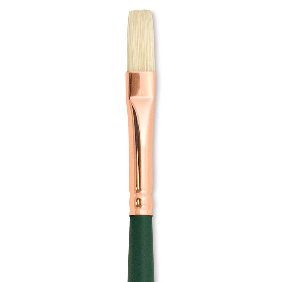 Open in modal - Silver Brush Grand Prix Super Brush - Flat, Long Handle, Size 2 close up
