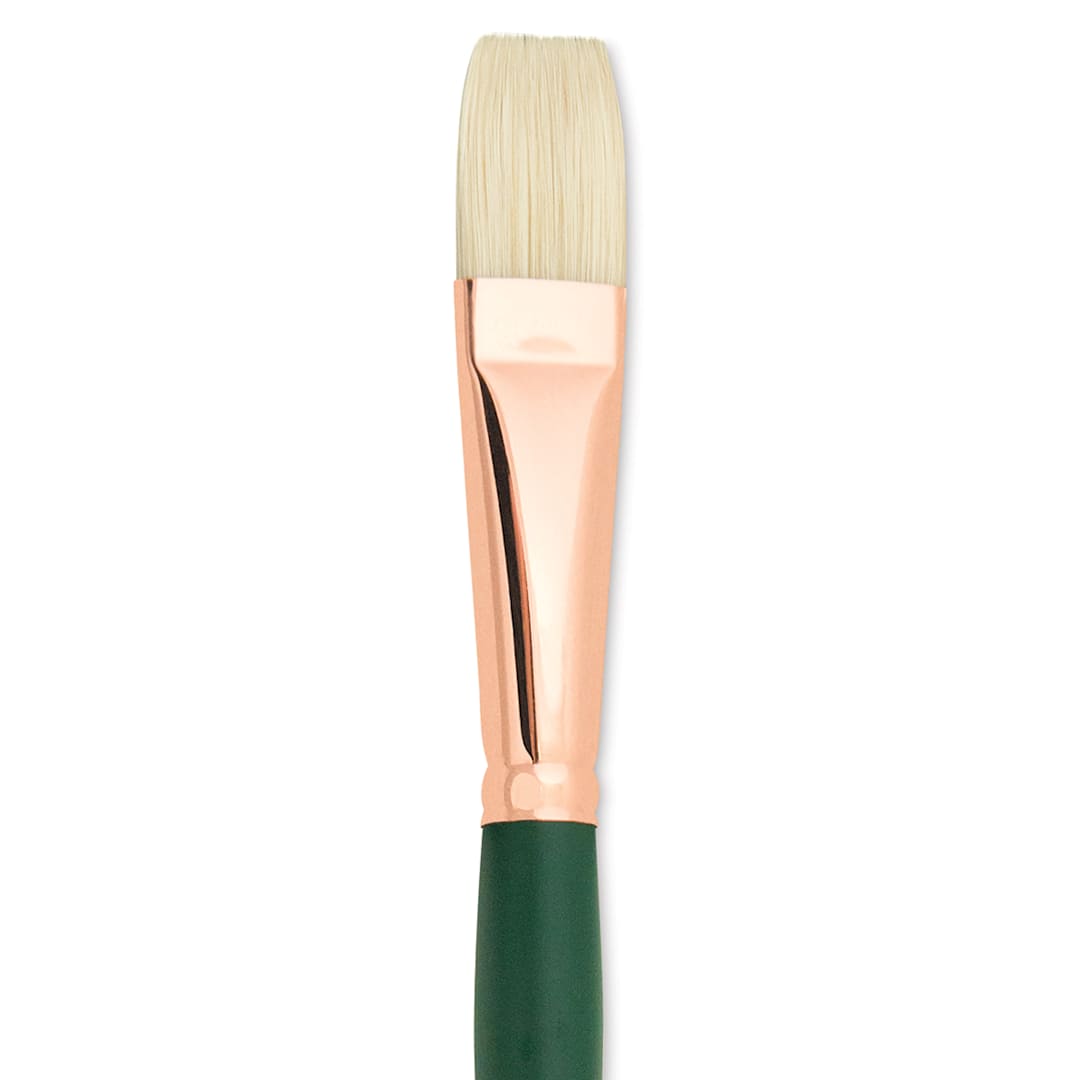 Open in modal - Silver Brush Grand Prix Super Brush - Flat, Long Handle, Size 10 close up