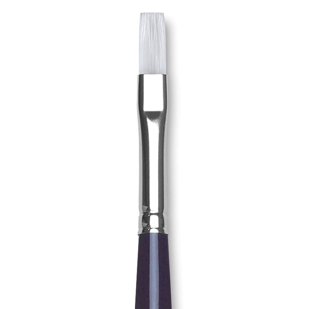 Open in modal - Da Vinci Impasto Brush - Flat, Long Handle, Size 4