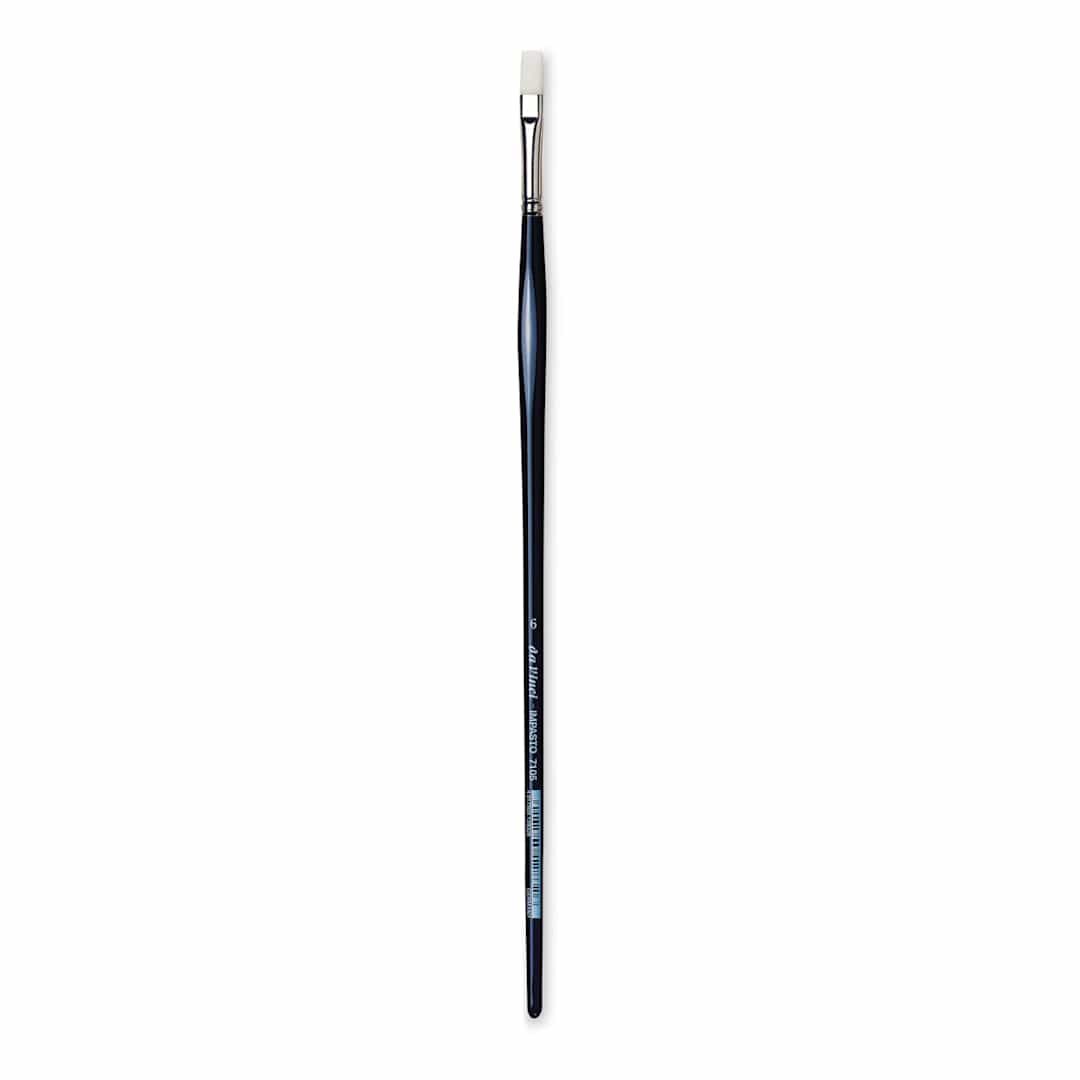 Open in modal - Da Vinci Impasto Brush - Flat, Long Handle, Size 6