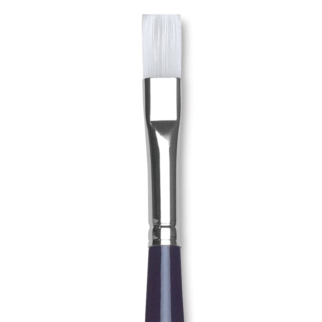 Open in modal - Da Vinci Impasto Brush - Flat, Long Handle, Size 8