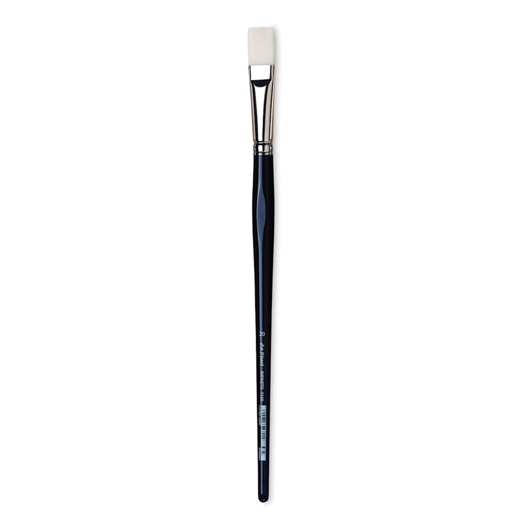 Open in modal - Da Vinci Impasto Brush - Flat, Long Handle, Size 20