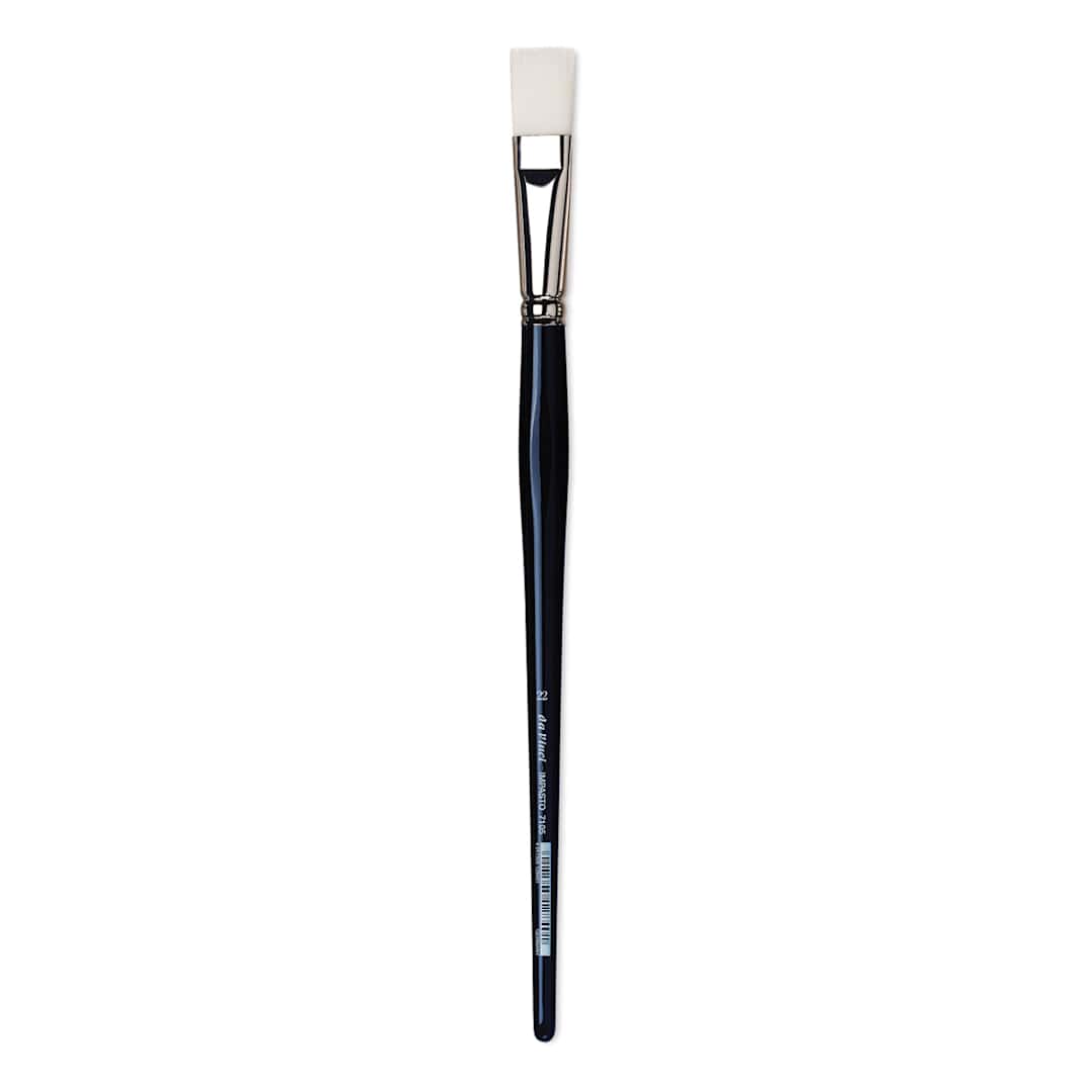 Open in modal - Da Vinci Impasto Brush - Flat, Long Handle, Size 22