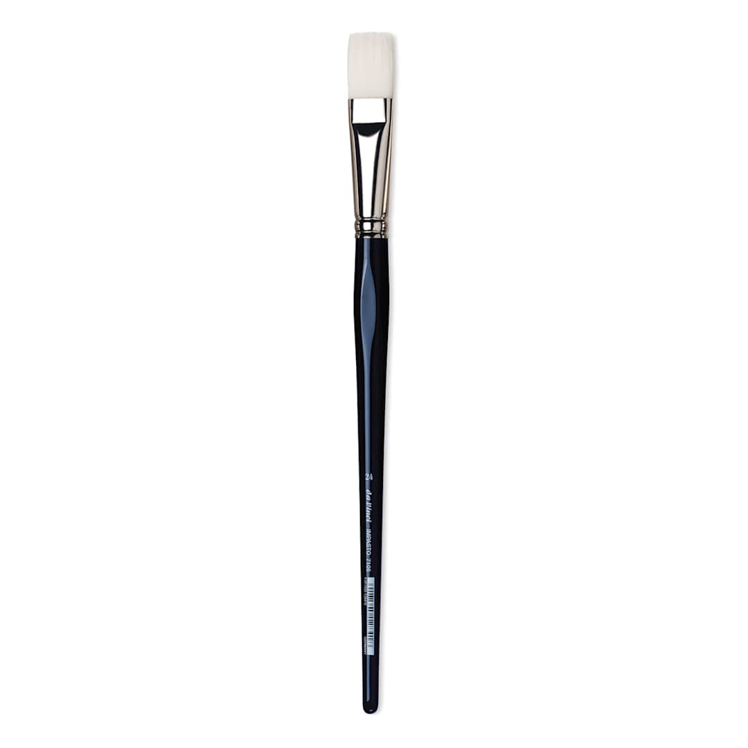 Open in modal - Da Vinci Impasto Brush - Flat, Long Handle, Size 24