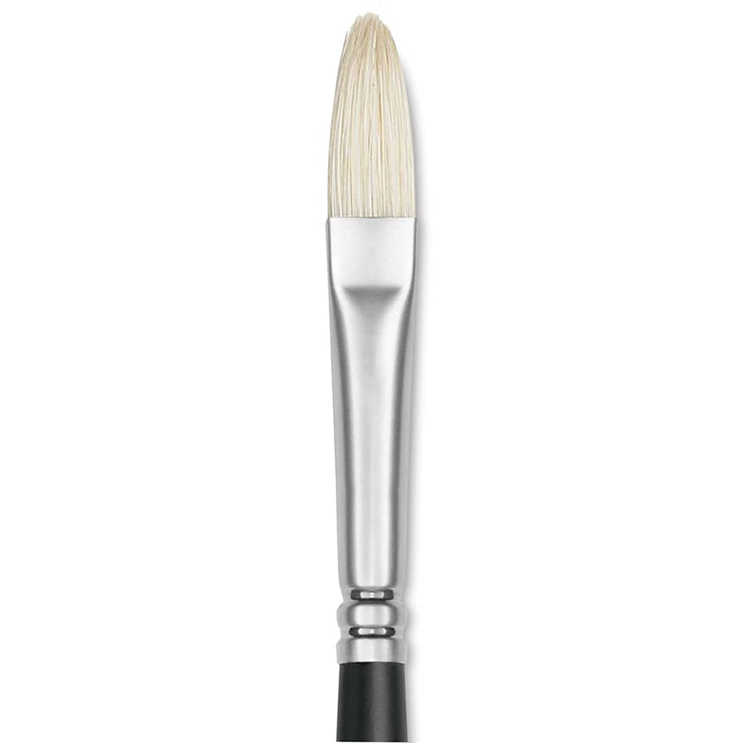 Open in modal - Winsor & Newton Artists' Oil Brush - Filbert, Long Handle, Size 4