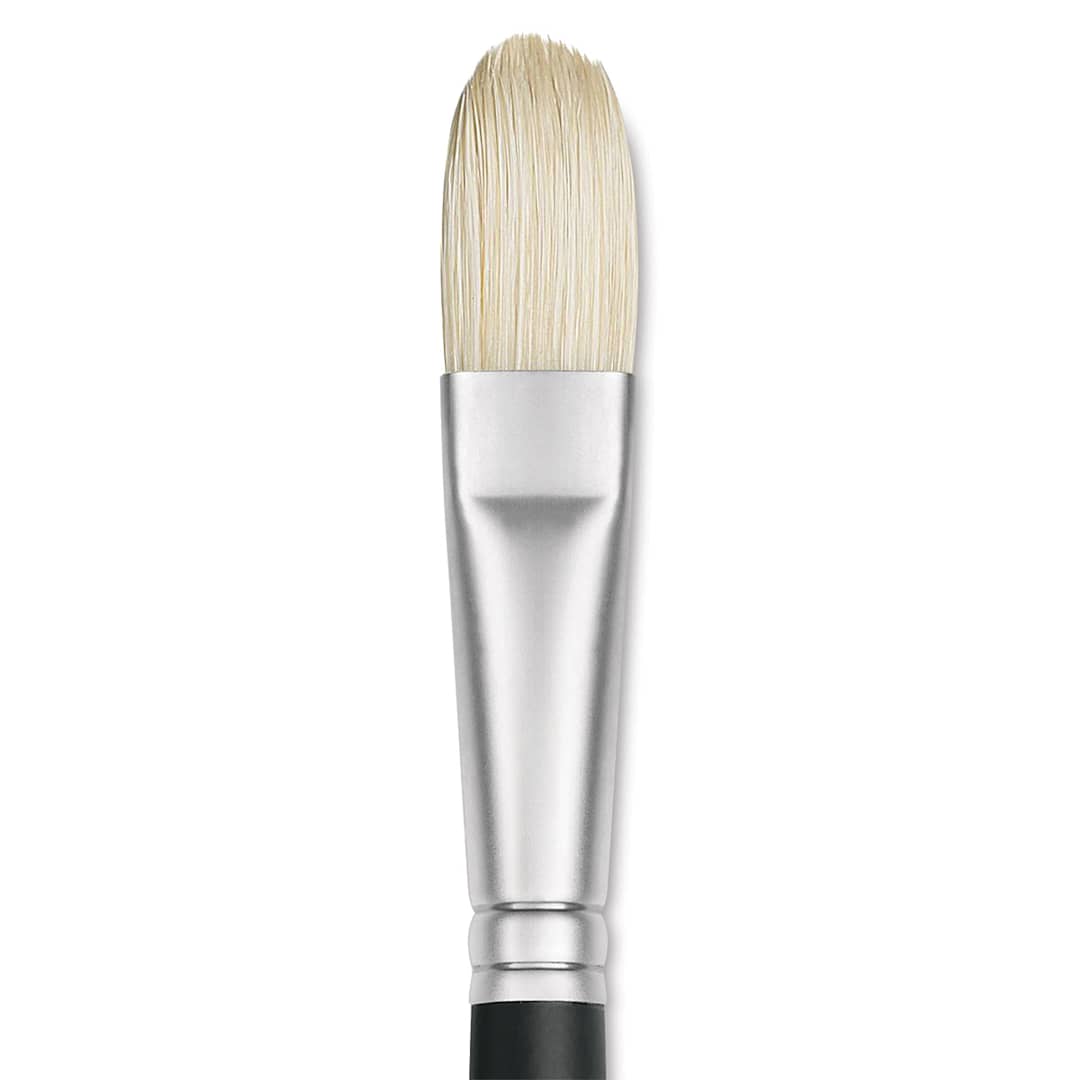 Open in modal - Winsor & Newton Artists' Oil Brush - Filbert, Long Handle, Size 10