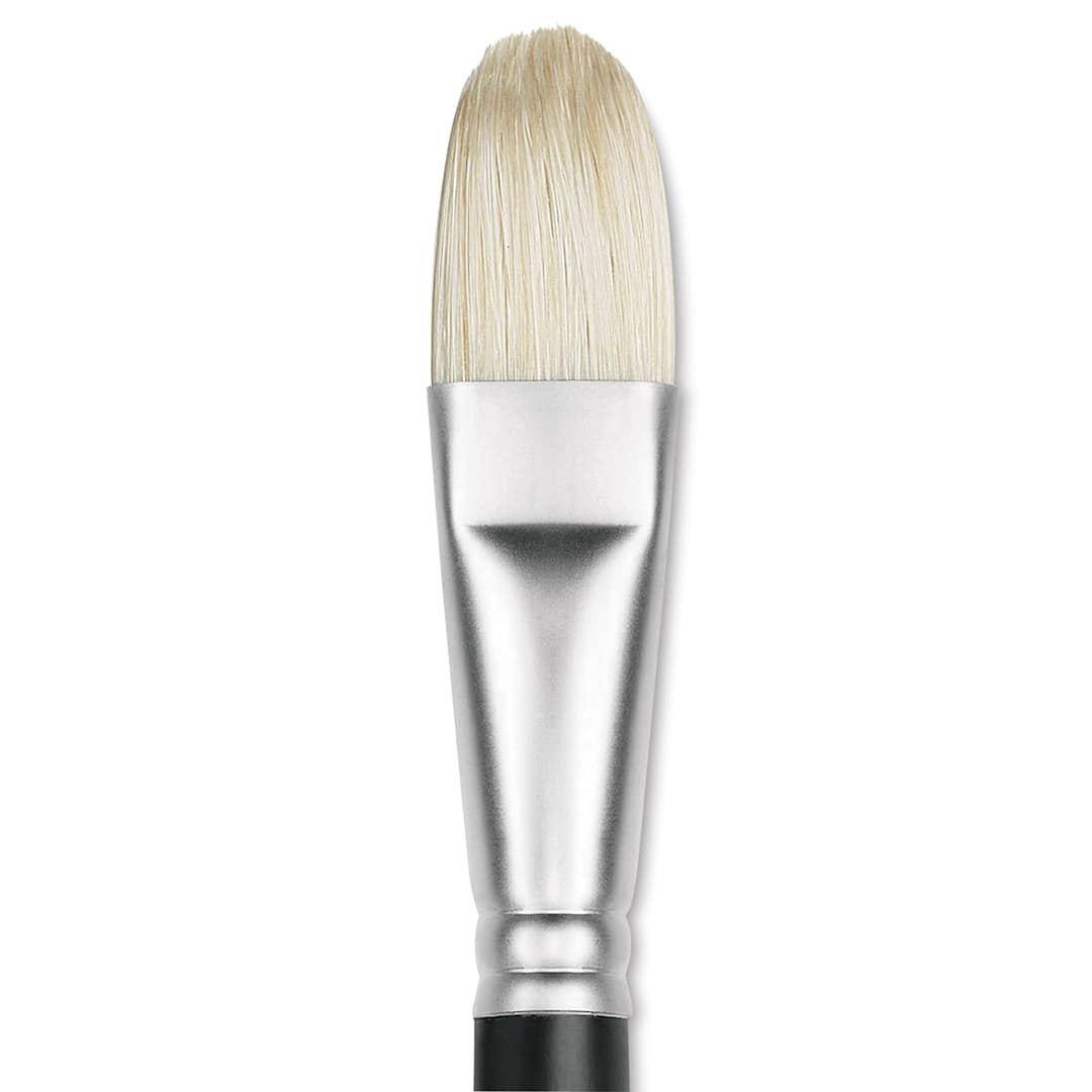 Open in modal - Winsor & Newton Artists' Oil Brush - Filbert, Long Handle, Size 12