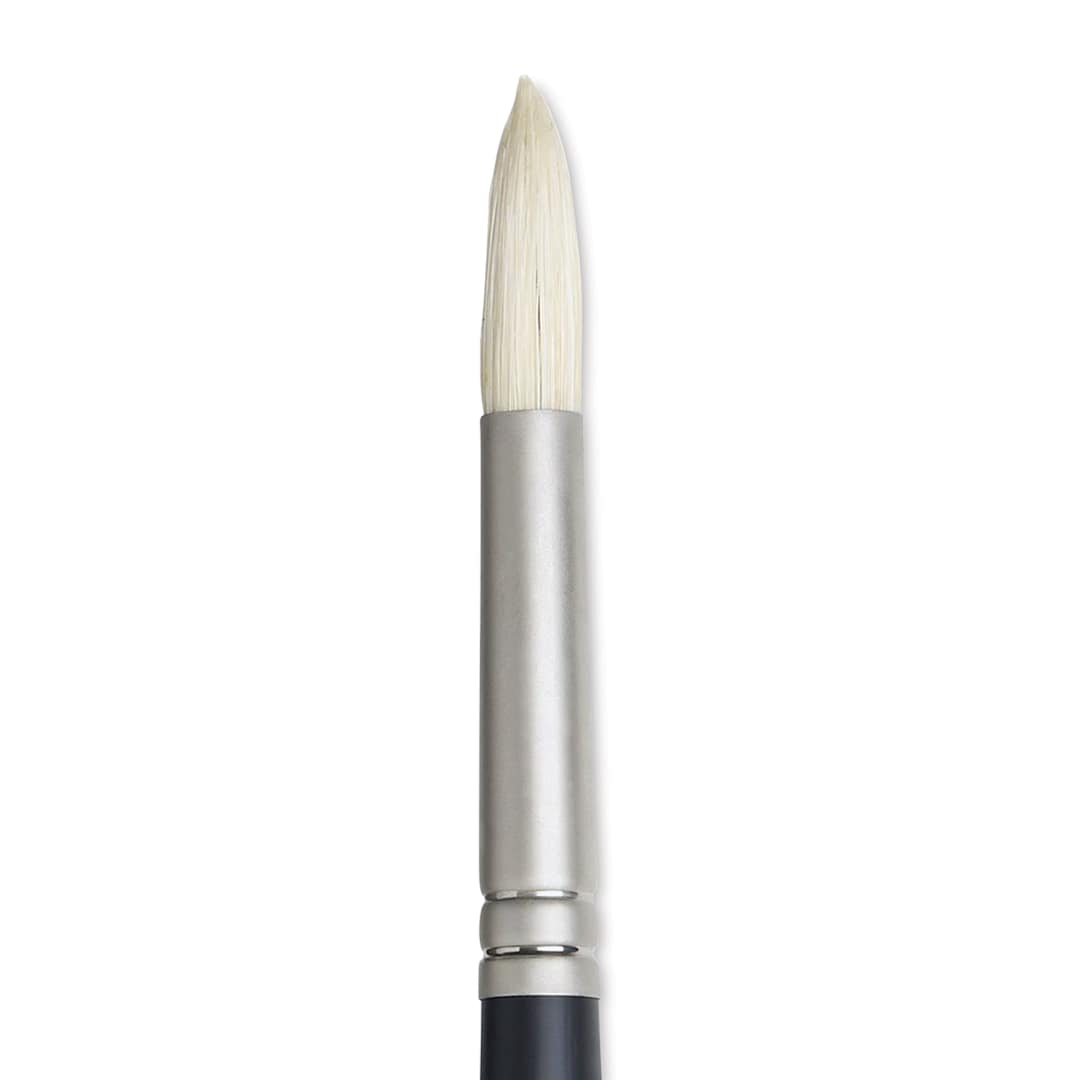 Open in modal - Winsor & Newton Artists' Oil Brush - Round, Long Handle, Size 8