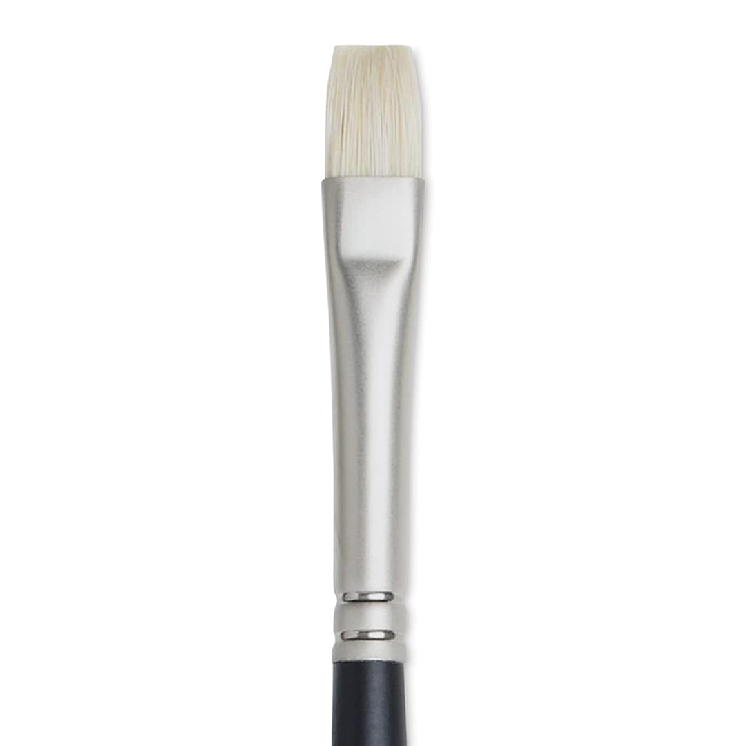Open in modal - Winsor & Newton Artists' Oil Brush - Bright, Long Handle, Size 4