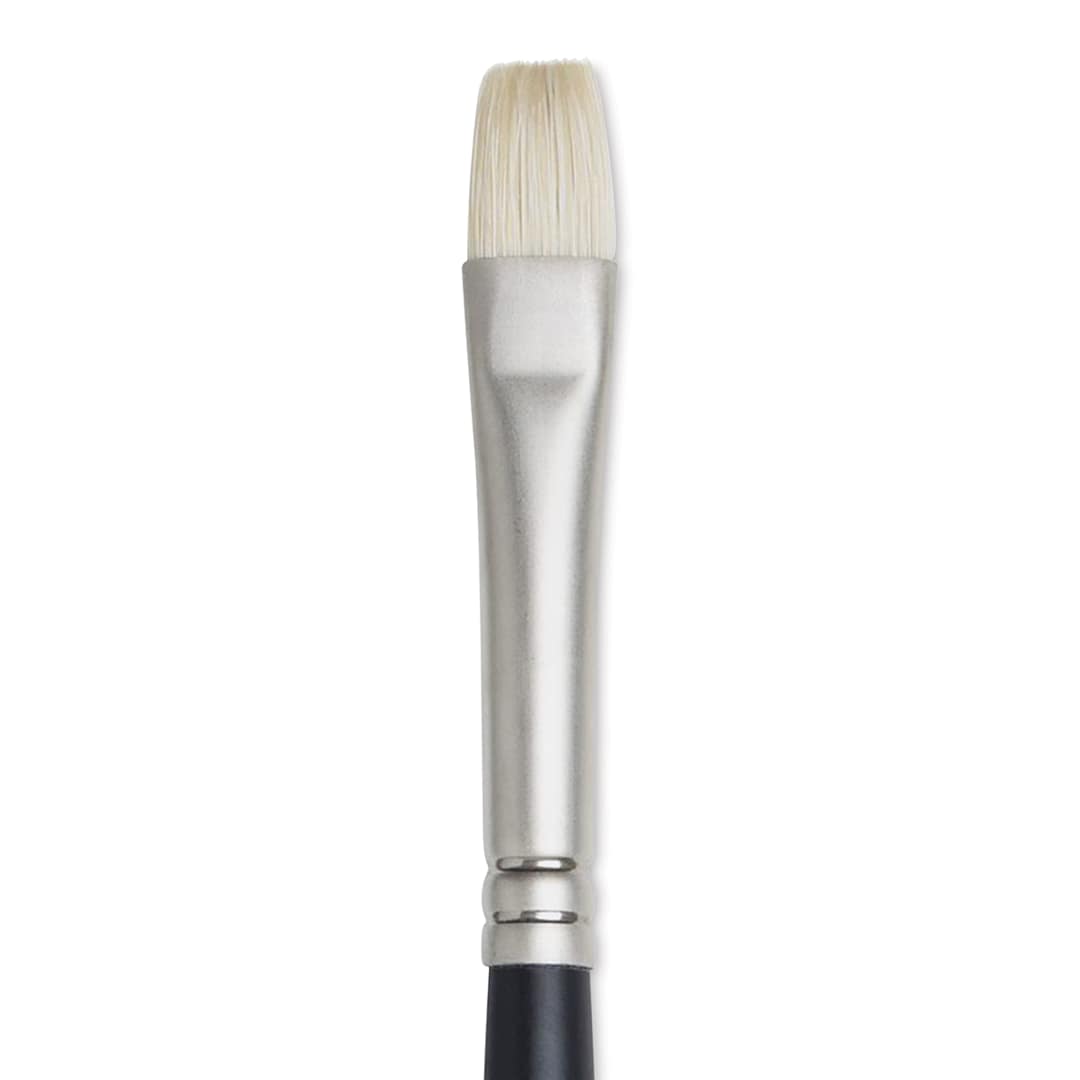 Open in modal - Winsor & Newton Artists' Oil Brush - Bright, Long Handle, Size 5