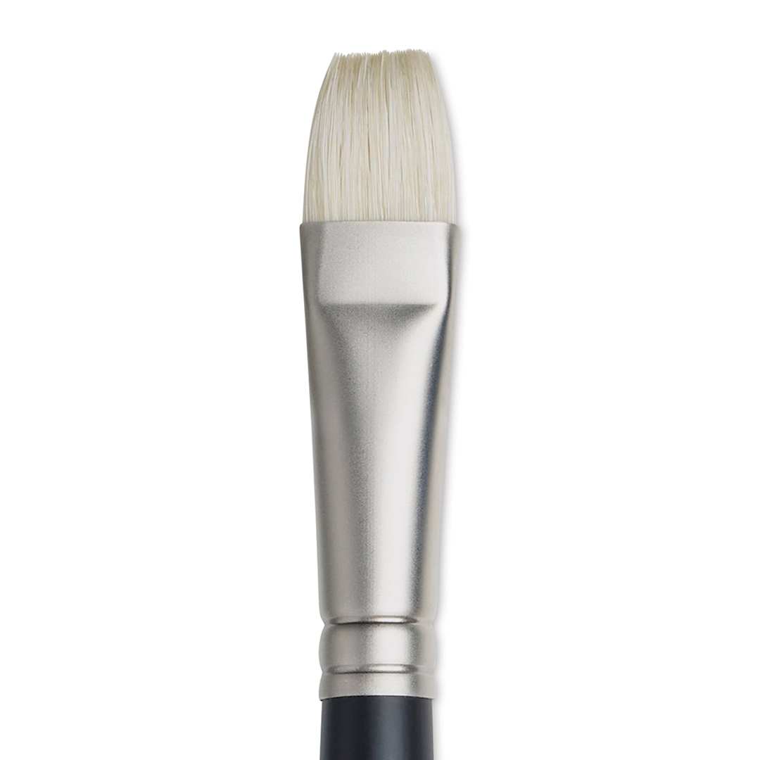 Open in modal - Winsor & Newton Artists' Oil Brush - Bright, Long Handle, Size 10