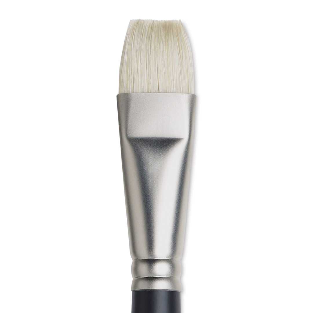 Open in modal - Winsor & Newton Artists' Oil Brush - Bright, Long Handle, Size 12