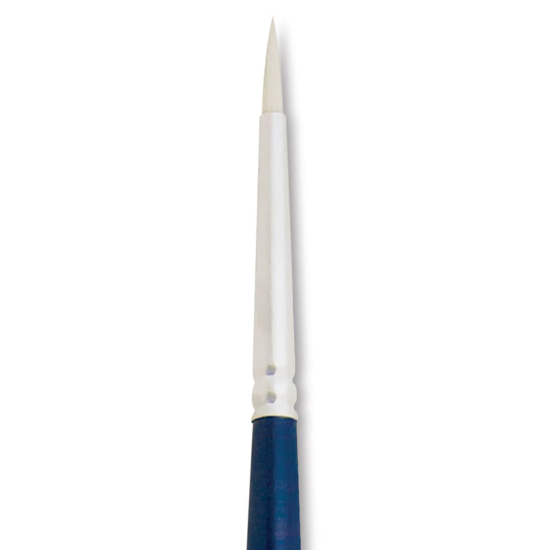 Open in modal - Silver Brush Bristlon Stiff White Synthetic Brush - Round, Size 1 (close-up)