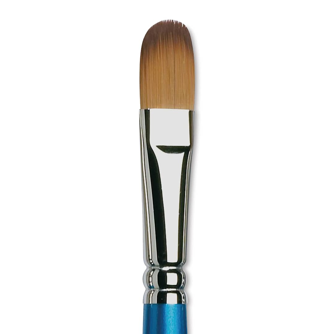 Open in modal - Winsor & Newton Cotman Watercolor Brush - Filbert, Short Handle, Size 1/2"