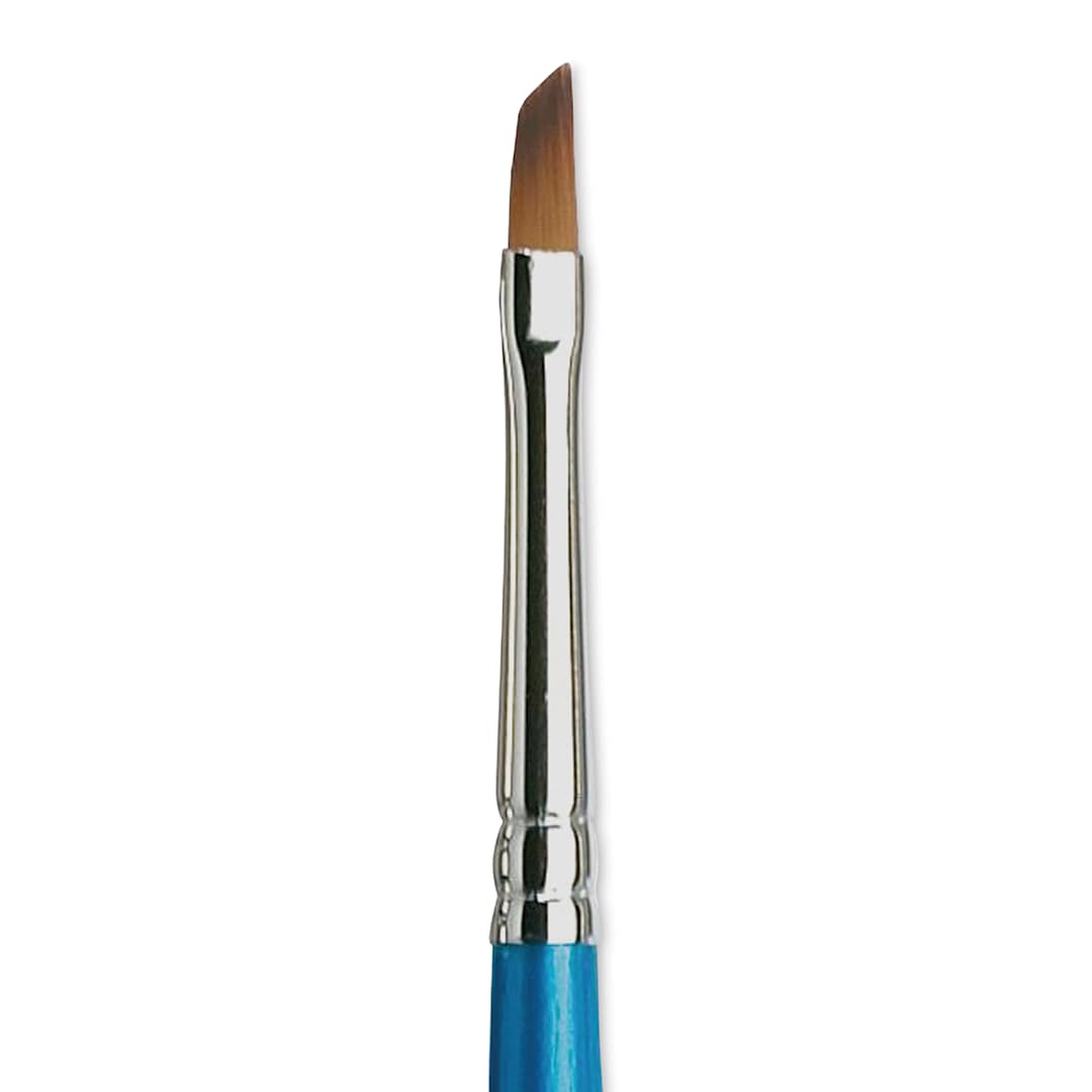 Open in modal - Winsor & Newton Cotman Watercolor Brush - Angled, Short Handle, Size 1/8"