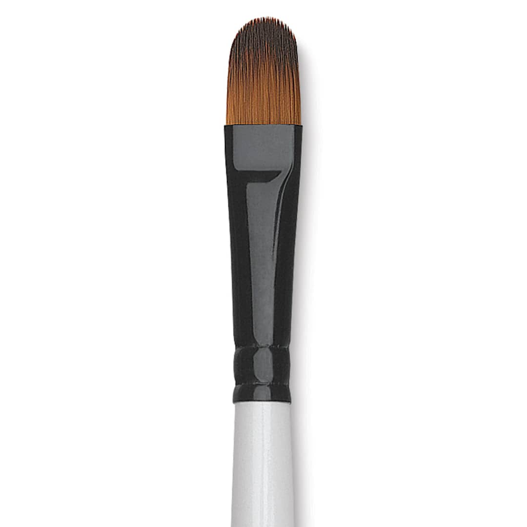 Open in modal - Robert Simmons Simply Simmons Synthetic Brush - Filbert, Short Handle, Size 10 close up