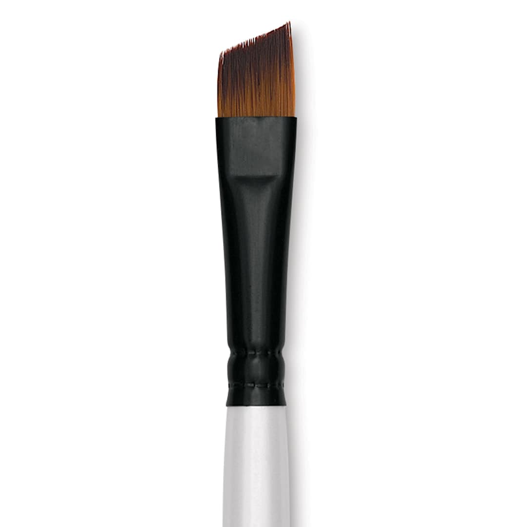 Open in modal - Robert Simmons Simply Simmons Synthetic Brush - Angle Shader, Short Handle, Size 3/8" close up